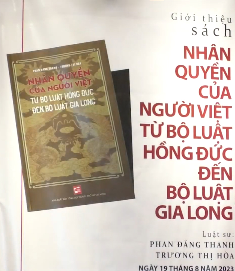 Read more about the article Sách nhân quyền của người Việt từ “Bộ luật Hồng Đức” đến “Bộ luật Gia Long”